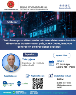 Addresses for Development: National Address Infrastructure and AFA Codes Technology in Peru