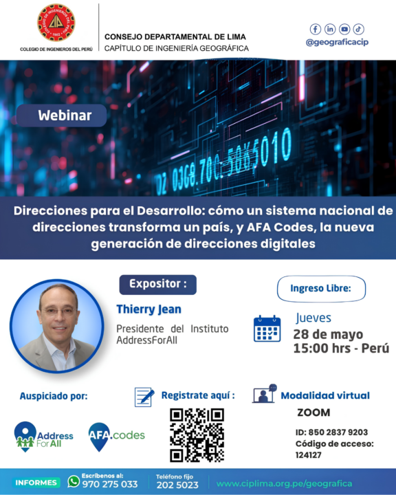Addresses for Development: National Address Infrastructure and AFA Codes Technology in Peru